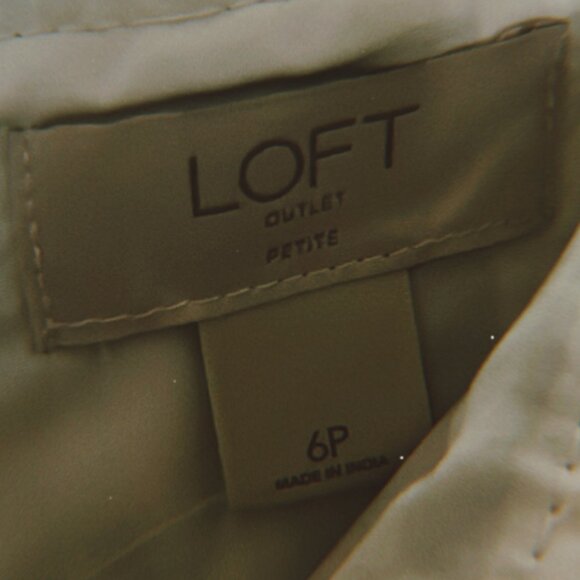 Sparkly Metallic Gold, Black and Cream Loft Outlet Mini Skirt - Size 6 P - Picture 3 of 7